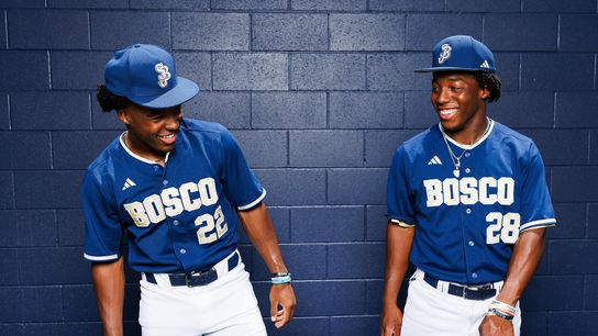 Portrait of James and Miles Clark at St. John Bosco High School, May 2026