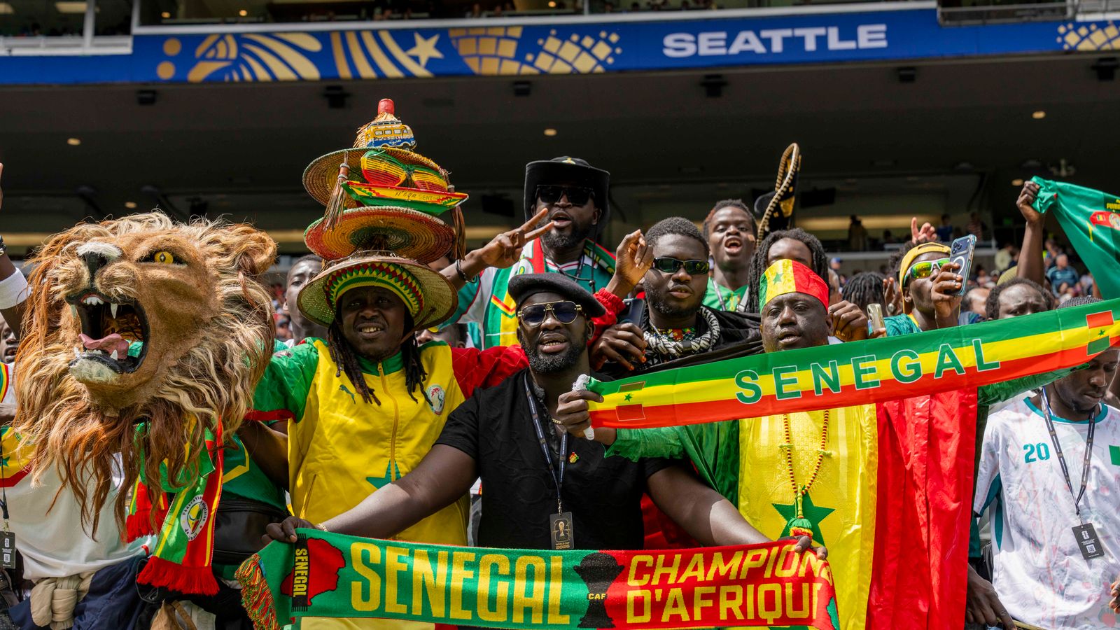 Senegal fans geared up for the World Cup match