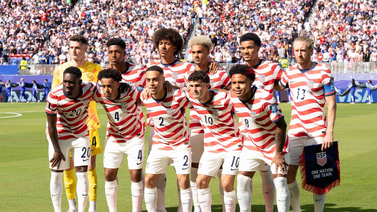 Team USA Starting XI at the FIFA World Cup 2026 against Bosnia and Herzegovina