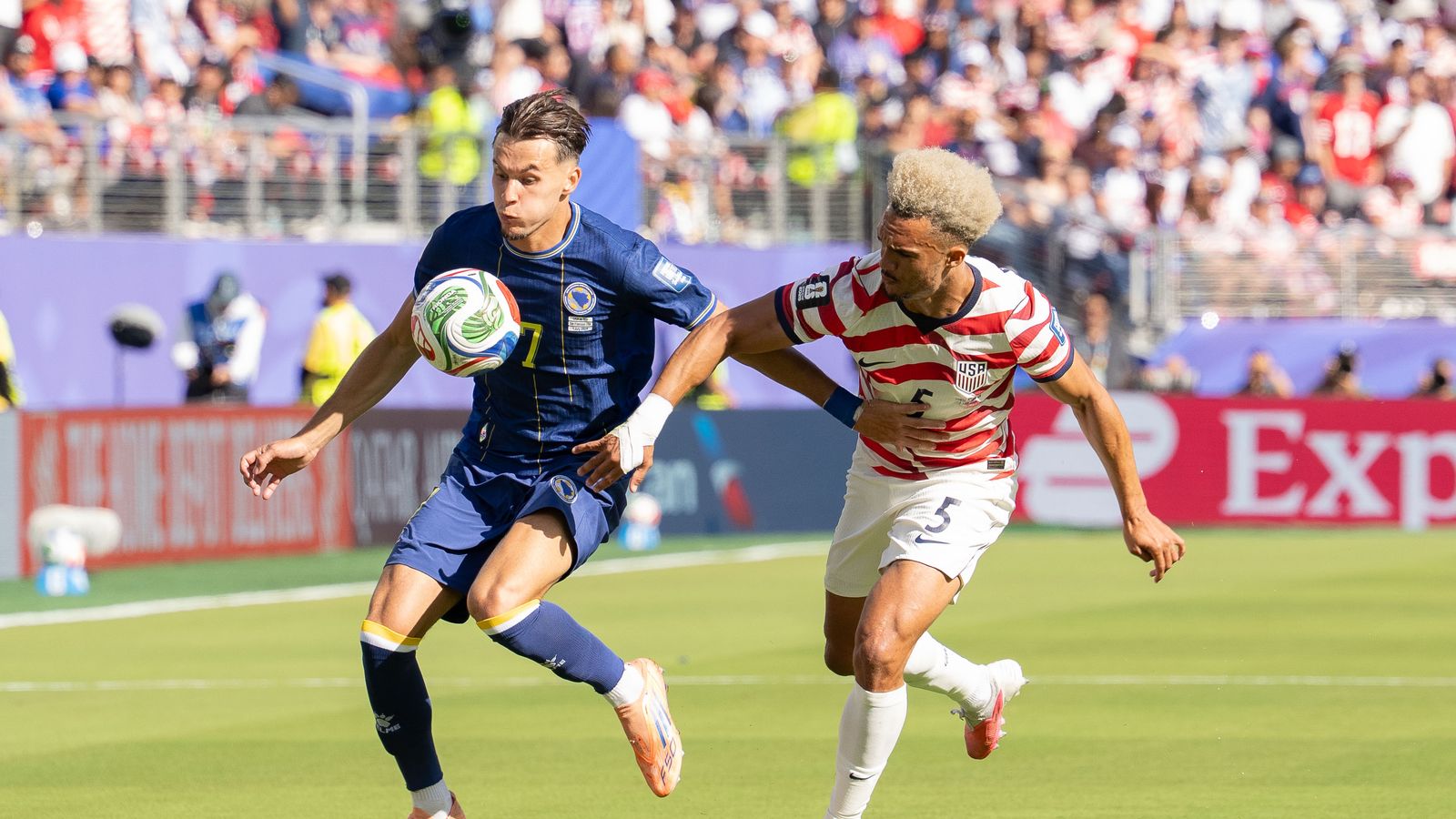 Amar Dedic attempts to score in the FIFA World Cup 2026