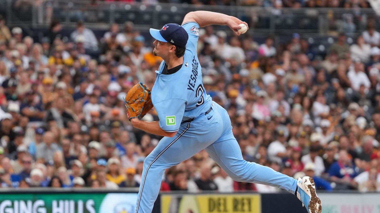 Trey Yesavage pitches in matchup against Padres