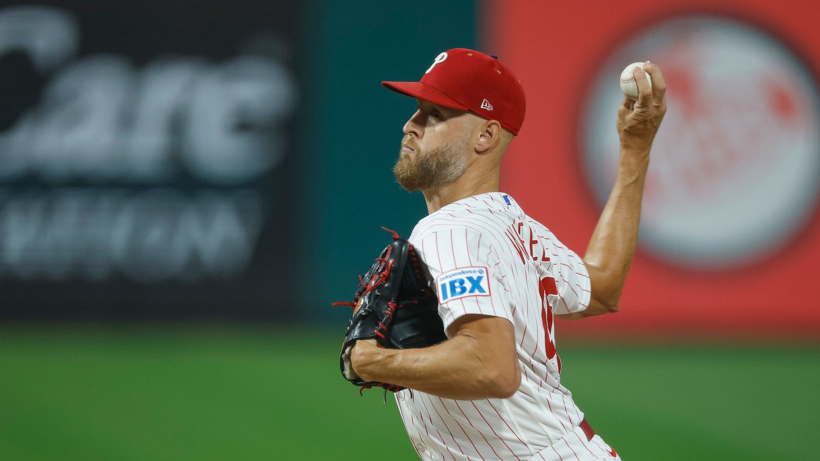 Zack Wheeler pitches against Dodgers, Citizens Bank Park, July 21, 2026