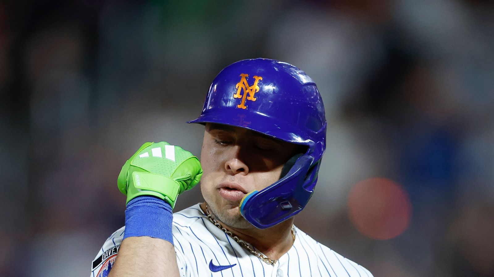 Francisco Alvarez celebrates his home run at Citi Field, July 24, 2026