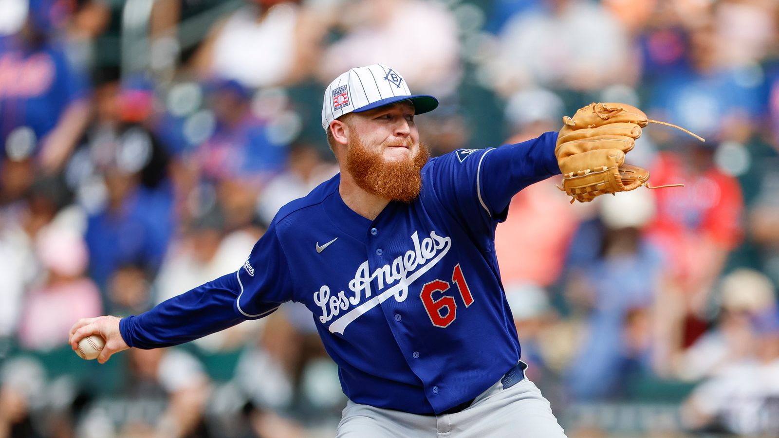 Will Klein pitches against the Mets at Citi Field.