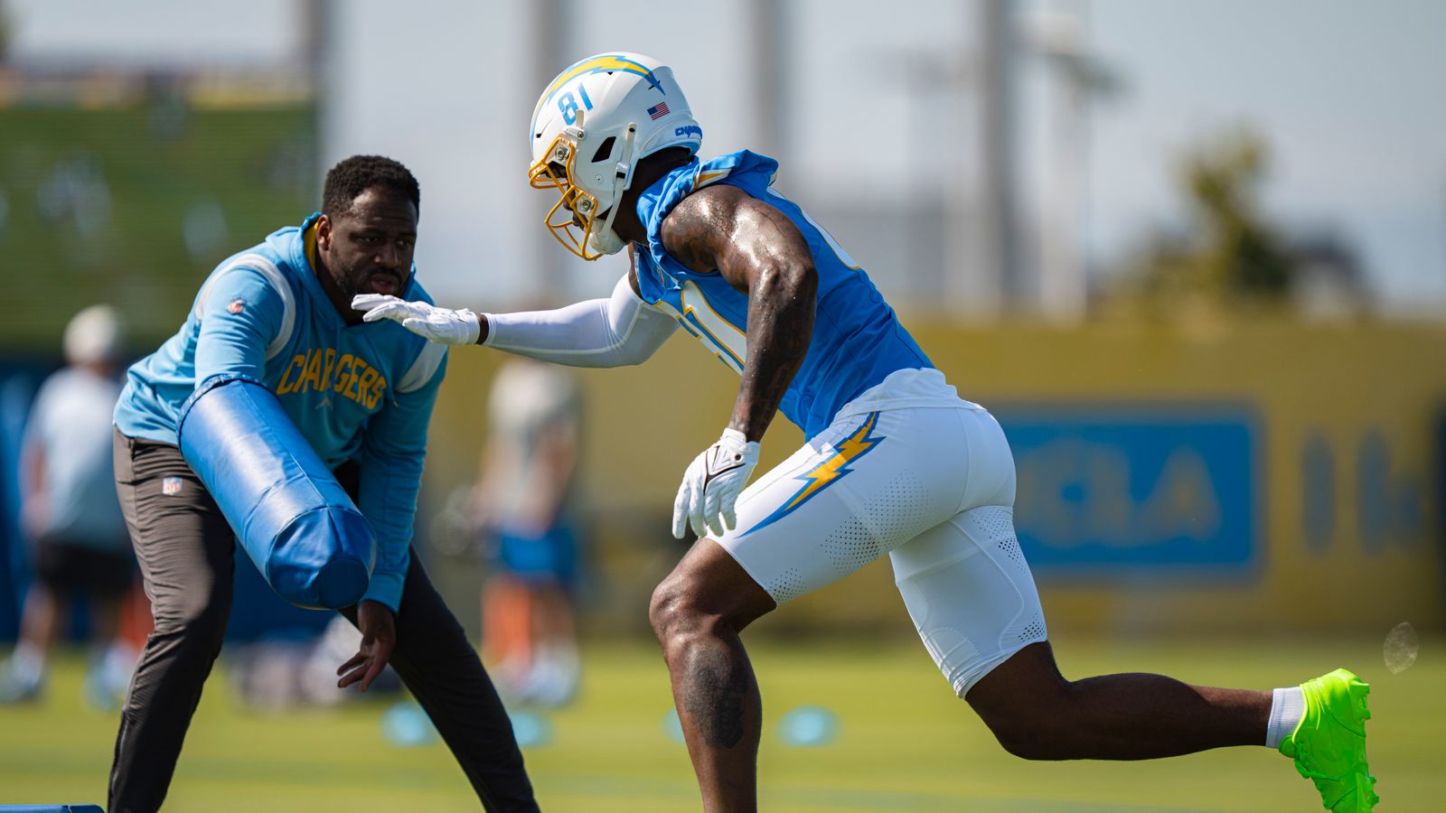 Wide Receiver Dalevon Campbell at Training Session
