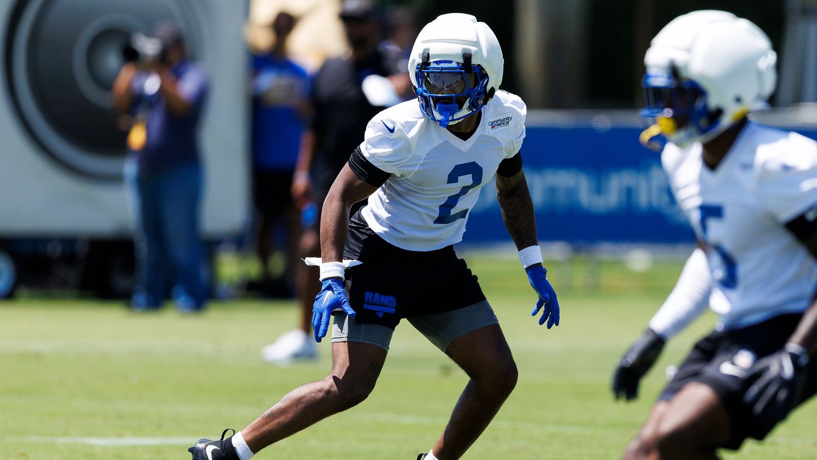 Jaylen McCollough #2 in Defensive Coverage at Camp