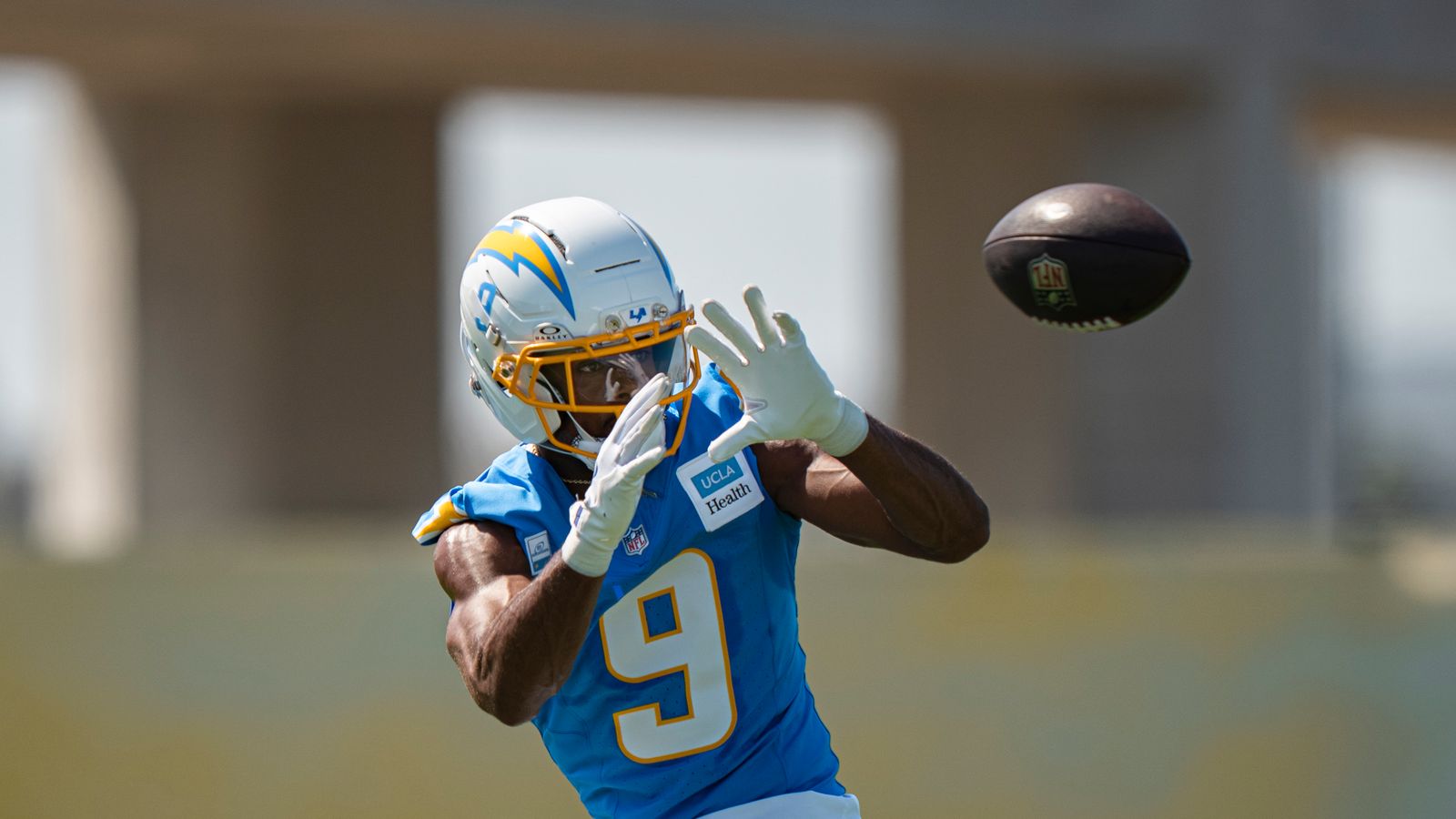 Wide Receiver Tre Harris at Chargers Training Camp