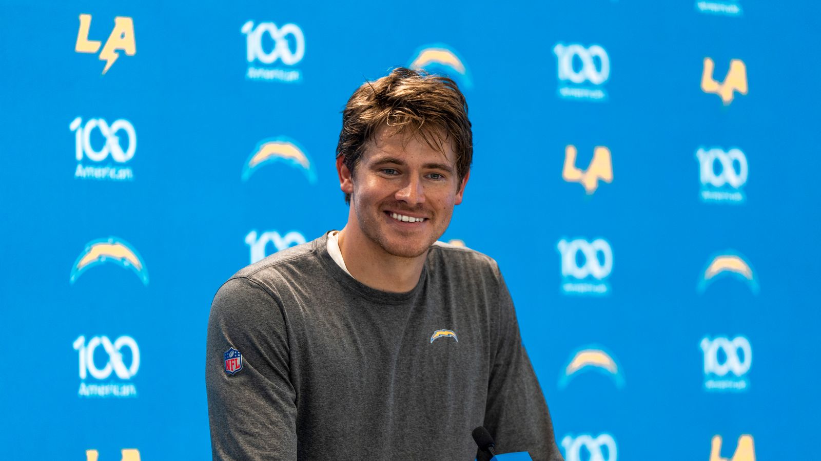 QB Justin Herbert Addresses Media at Chargers Camp