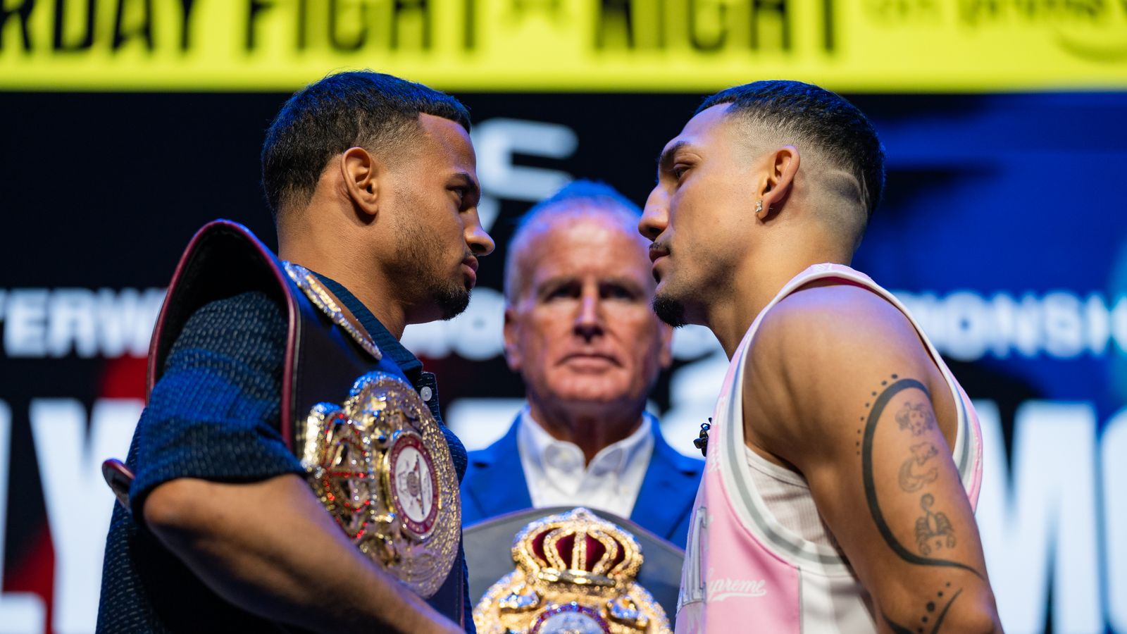 Face off between Romero and Lopez at the press conference