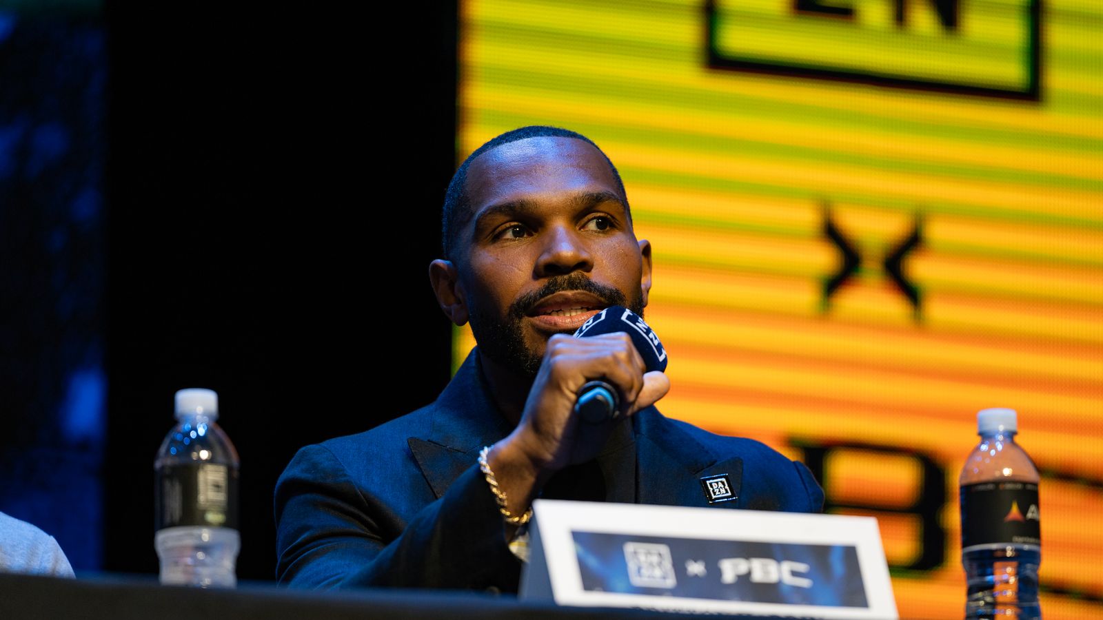 Britton Hardin at DAZN-PBC partnership announcement