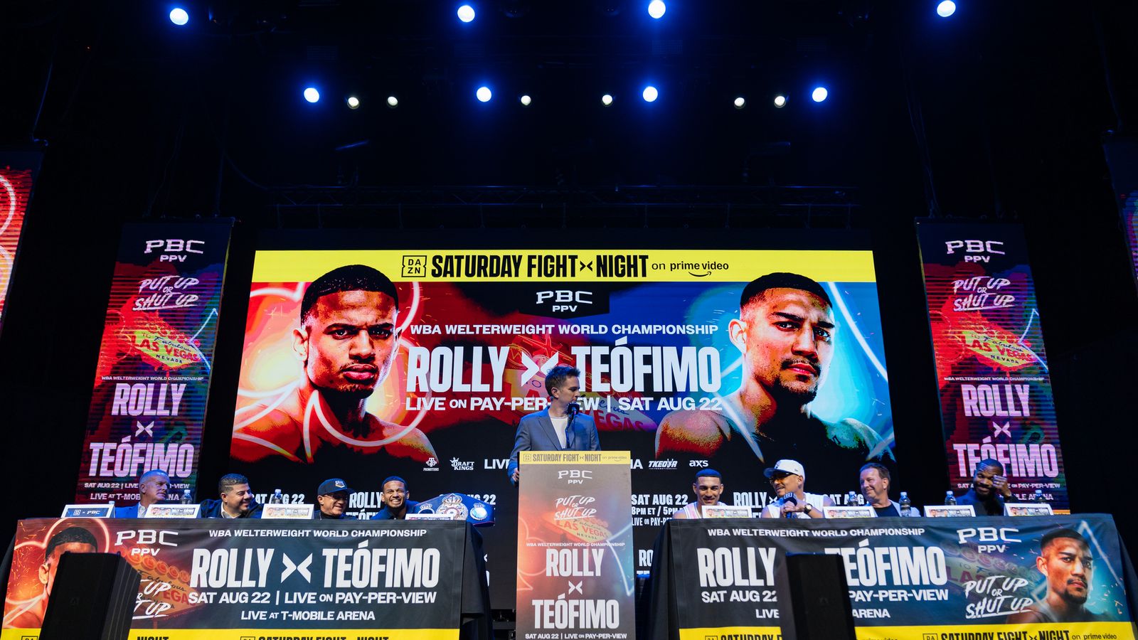 Chris Mannix hosting the championship fight press conference