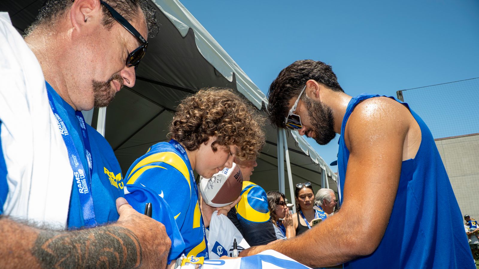 Puka Nacua #12 Signs Autographs for Fans