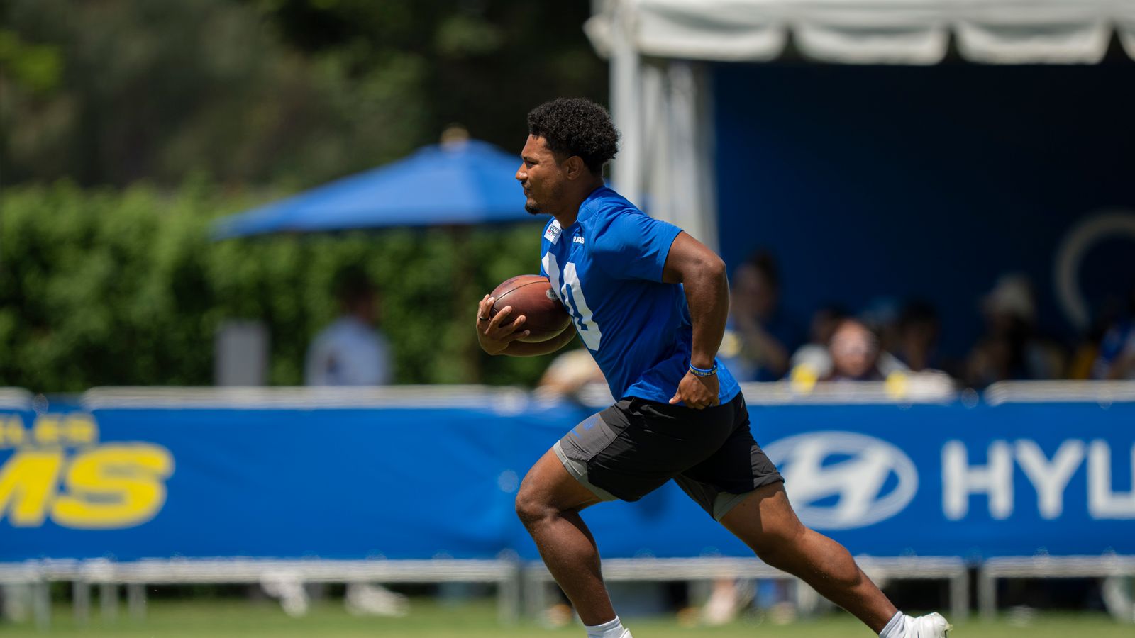 Ronnie Rivers #20 in Action at Rams Training Camp