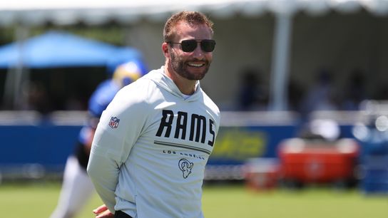 Coach Sean McVay overseeing Rams training camp