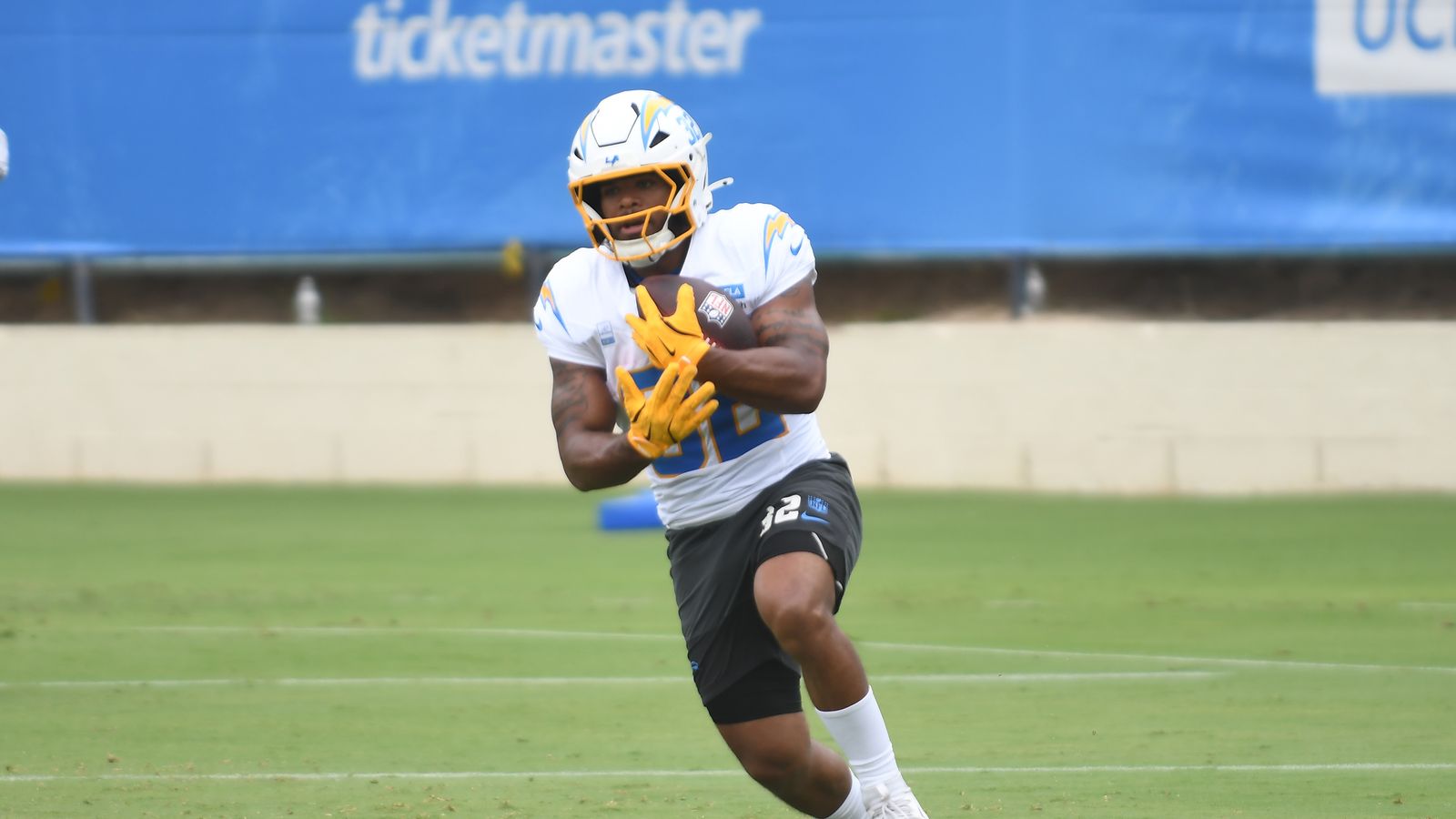 Jaret Patterson (32) Practices at Chargers Training Camp, August 2026