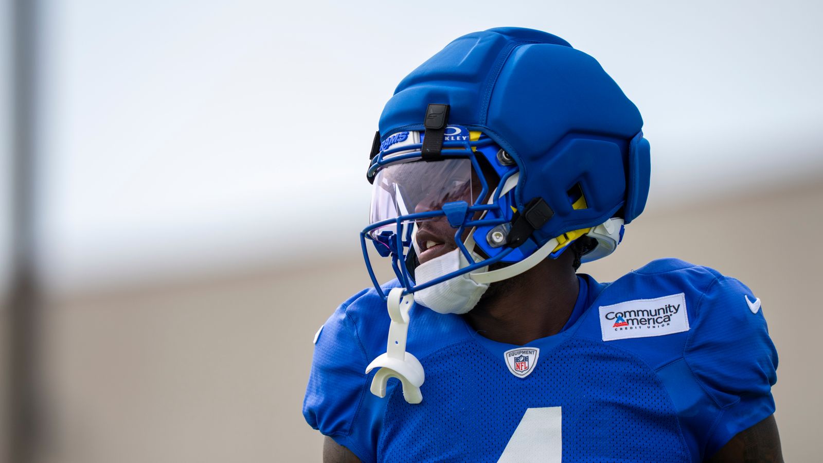 Konata Mumpfield #4 spotted at Rams training camp.