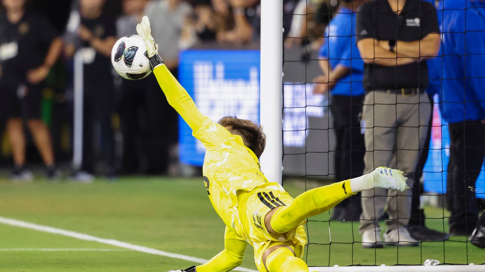Thomas Hasal saves a crucial penalty kick for LAFC