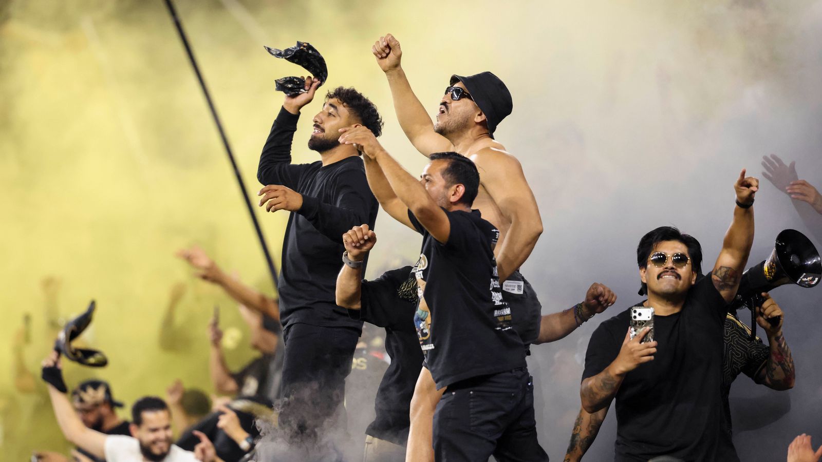 LAFC fans erupt in joy after securing the win over Chivas