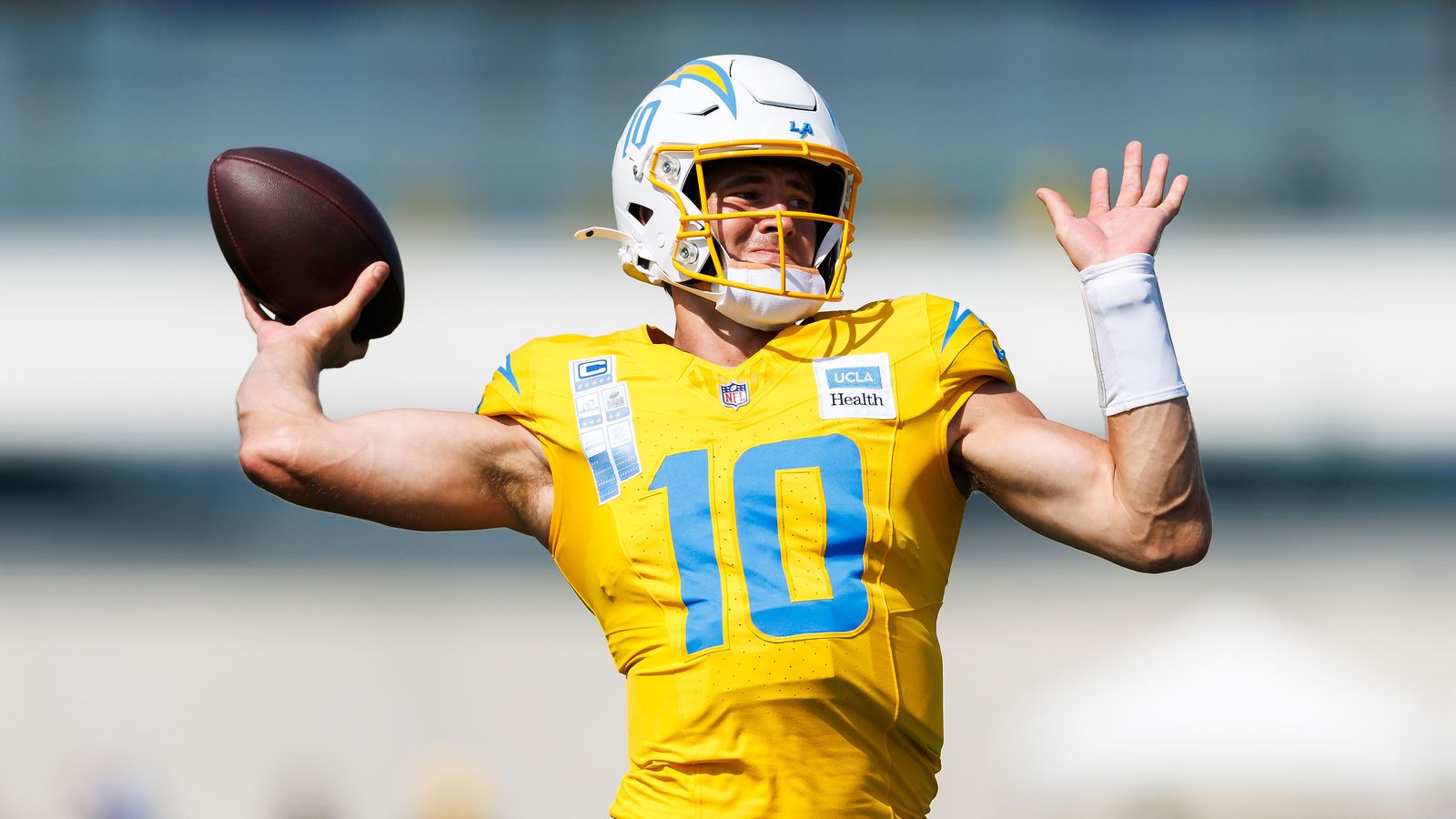 Justin Herbert #10 in Action at Chargers Training Camp