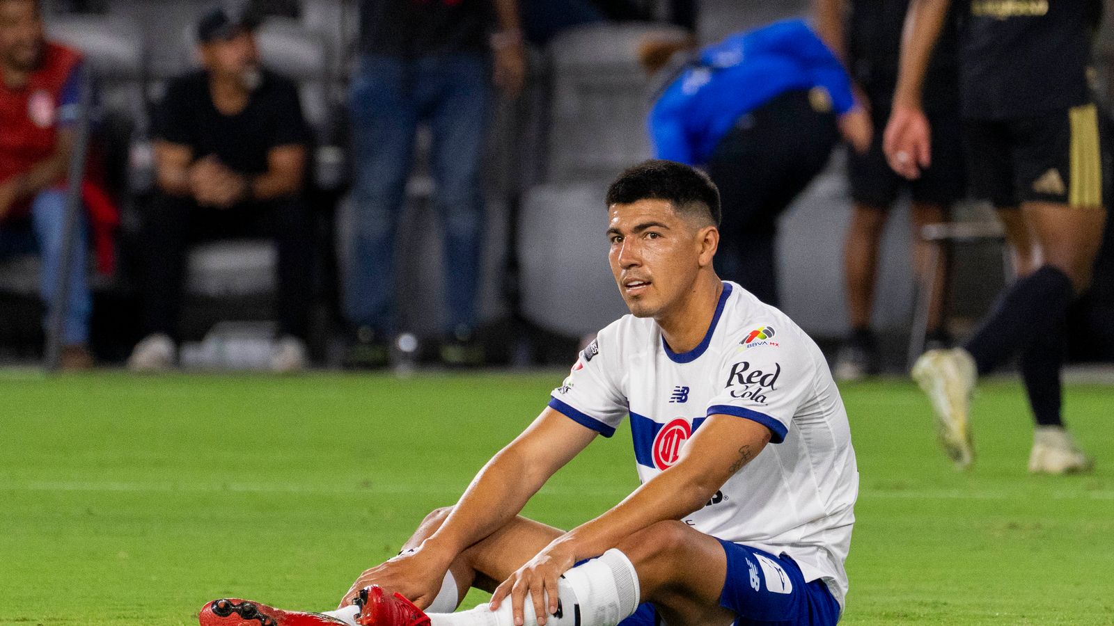 Erick Gutierrez reacts to conceding a goal against LAFC