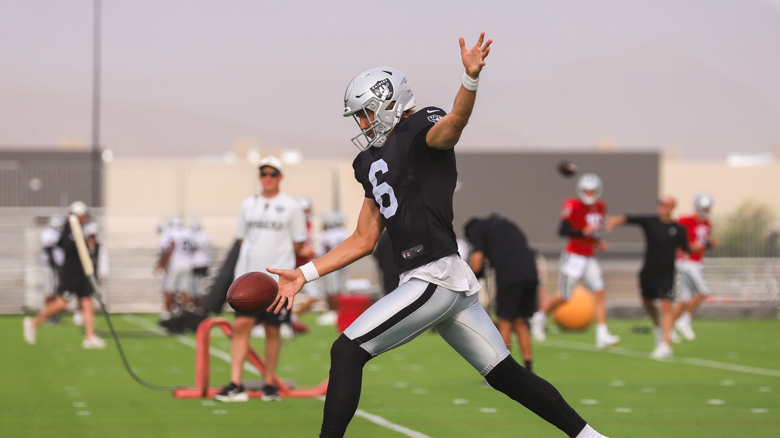 Punter AJ Cole ready to kick at Raiders Training Camp