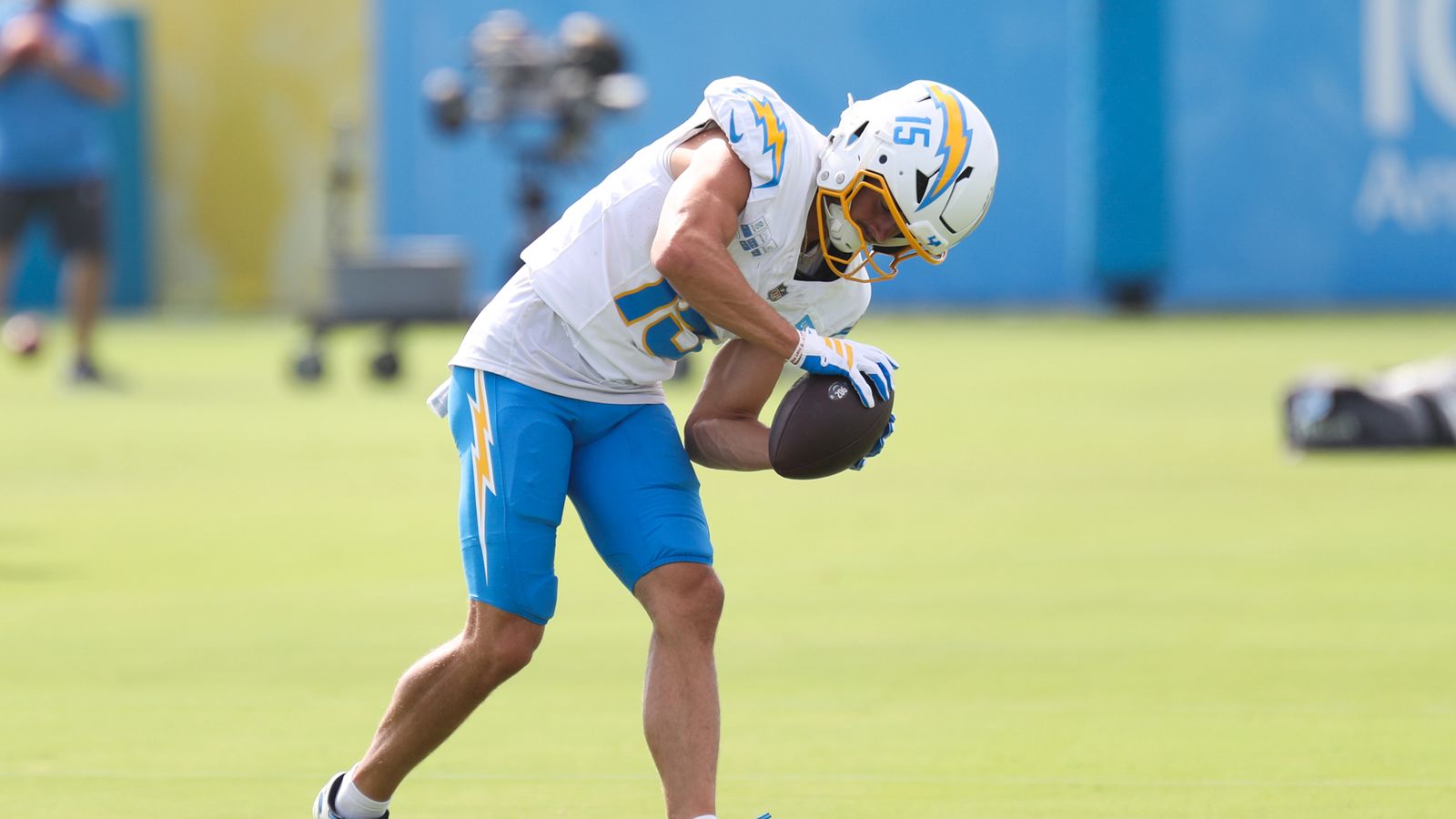 Ladd McConkey Receives a Pass at The Bolt