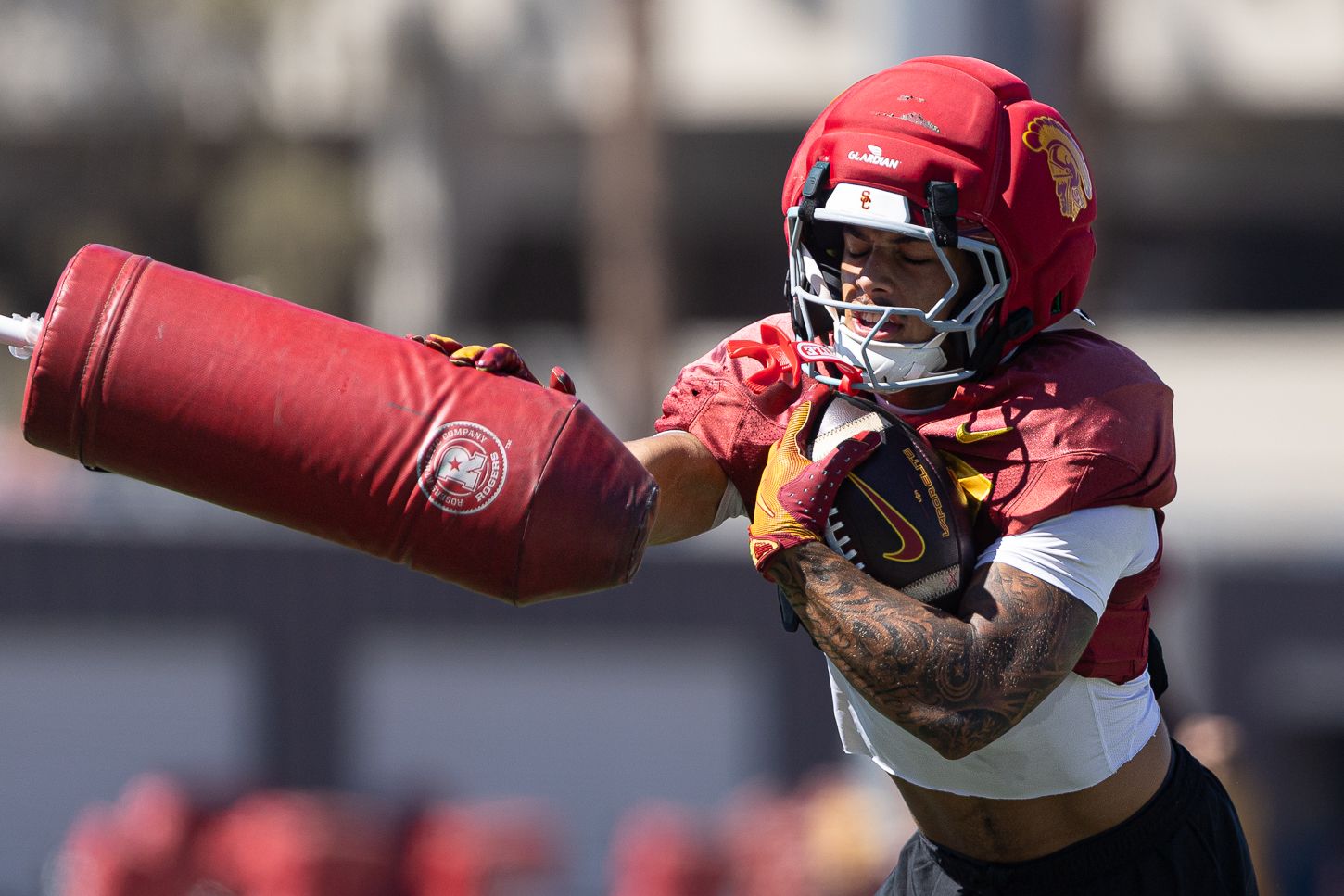 USC contact progression drills in session, Aug 19, 2026