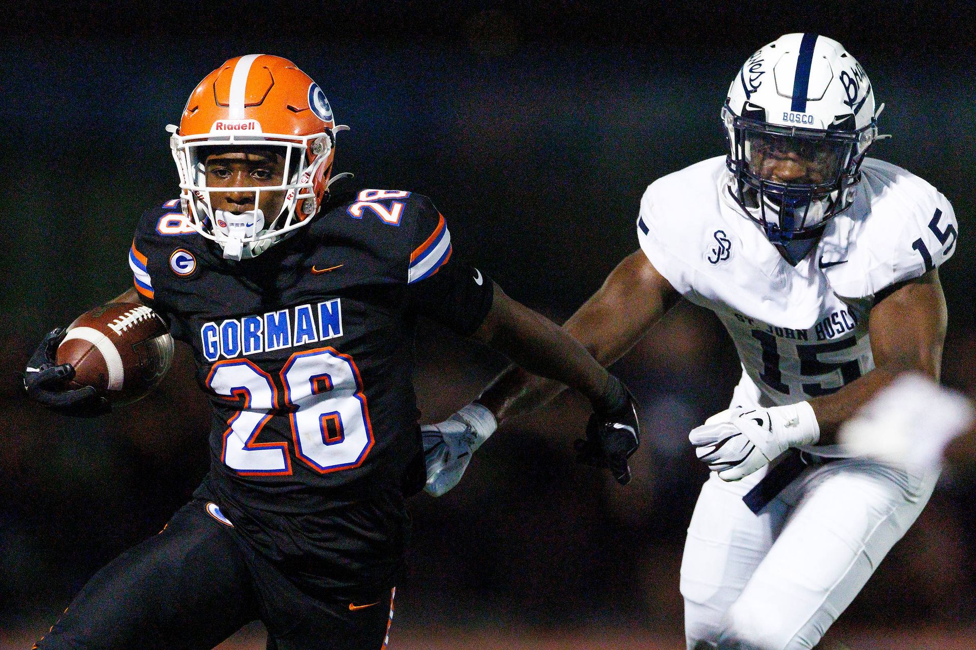 Trey Washington in action for Bishop Gorman vs. St. John Bosco