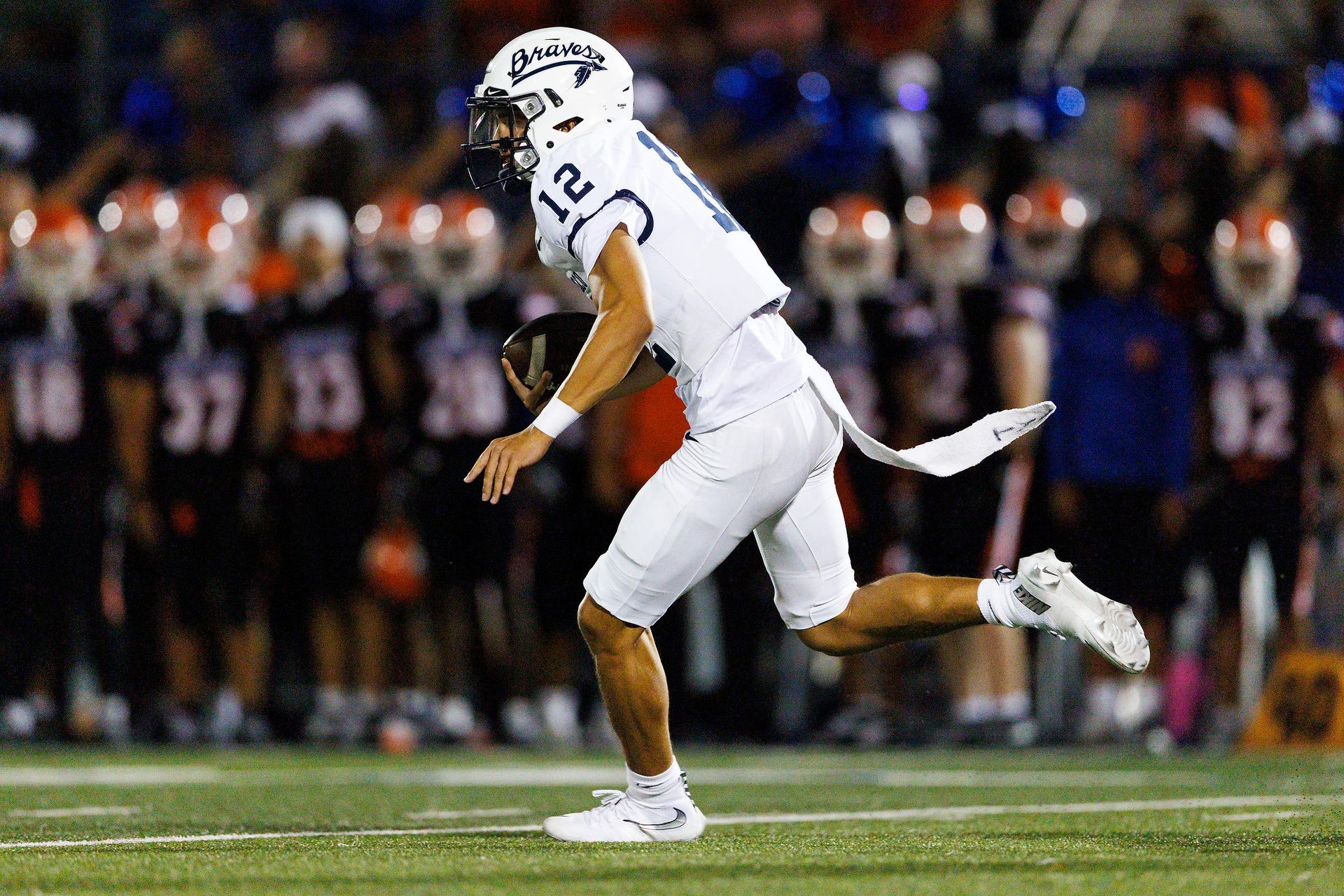 Koa Malau'ulu rushes for St. John Bosco against Bishop Gorman