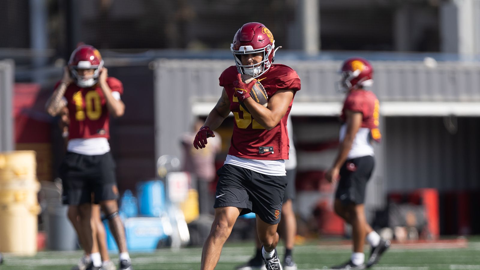 USC Receiving Drills in Action