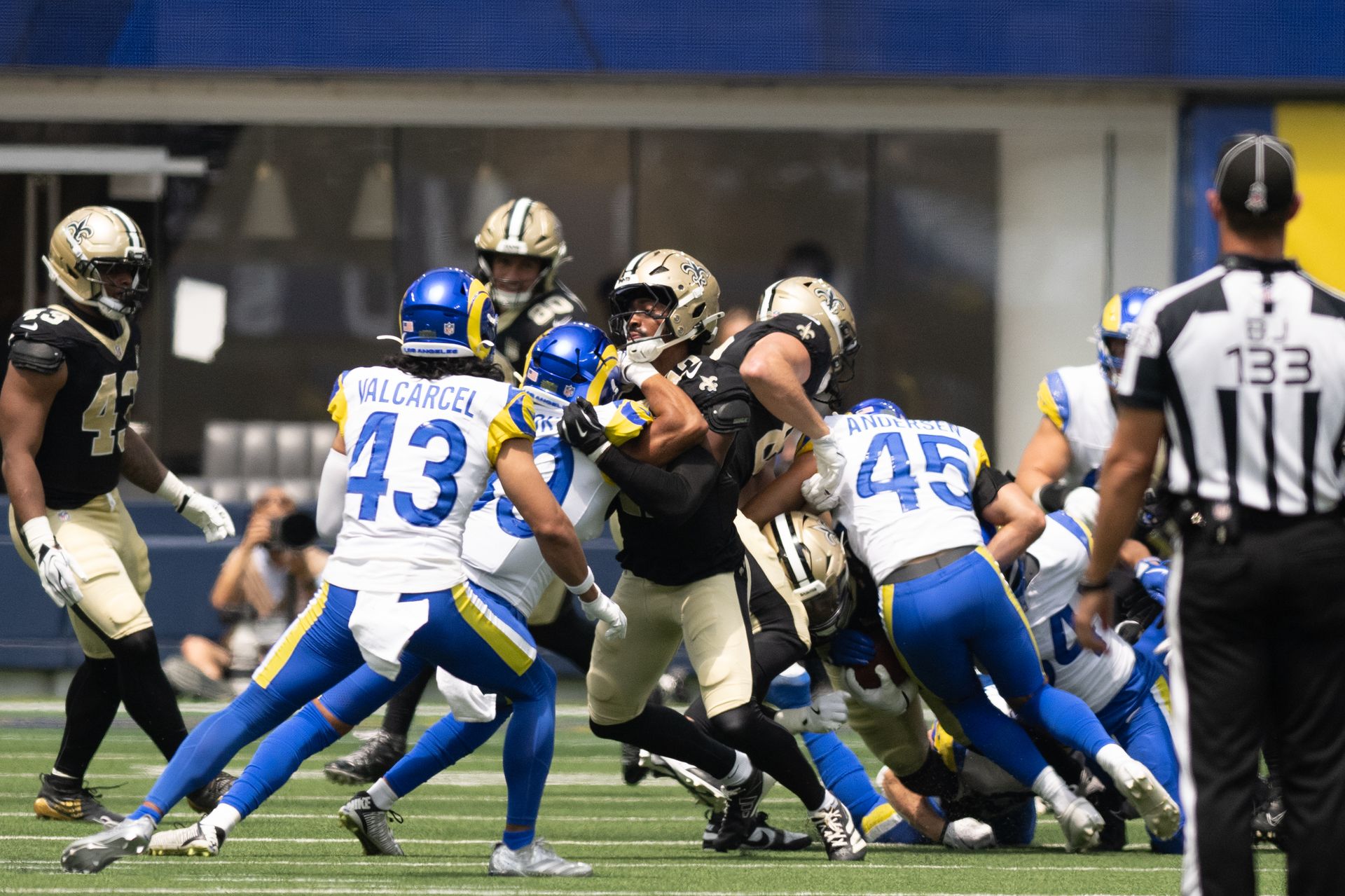 Players tangle in Rams vs. Saints NFL preseason clash at SoFi Stadium