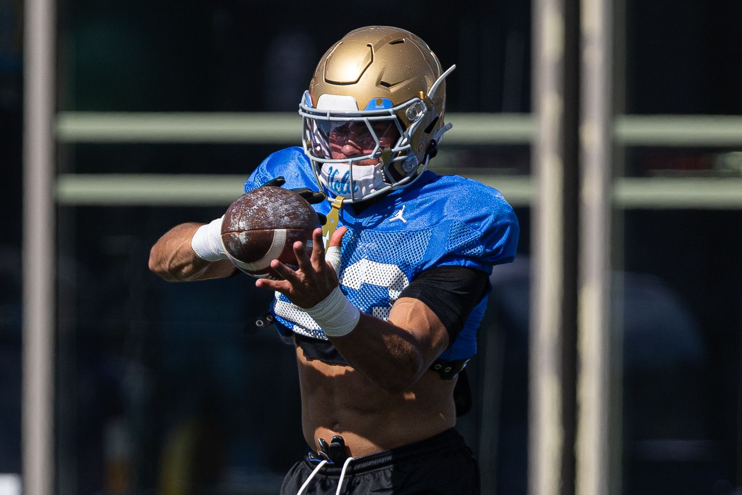 Brett Barry Participating in UCLA Football Drills
