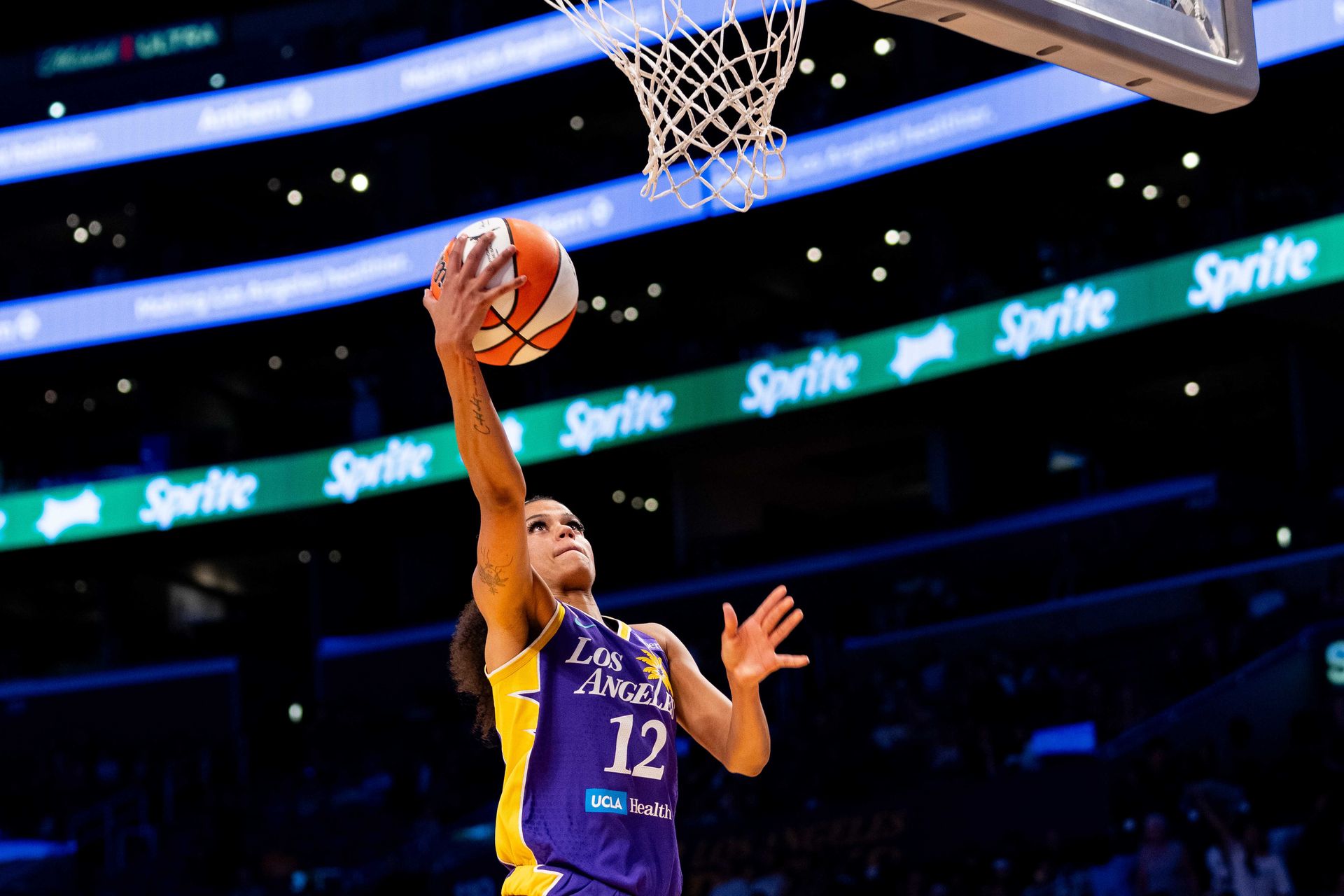 Rae Burrell's Lay-up During WNBA Game