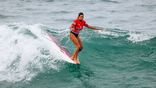 Avalon Gall of United States hangs ten at the U.S. Open of Surfing.