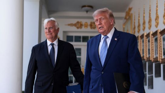 President Trump with Mark Walter at MLB celebration.