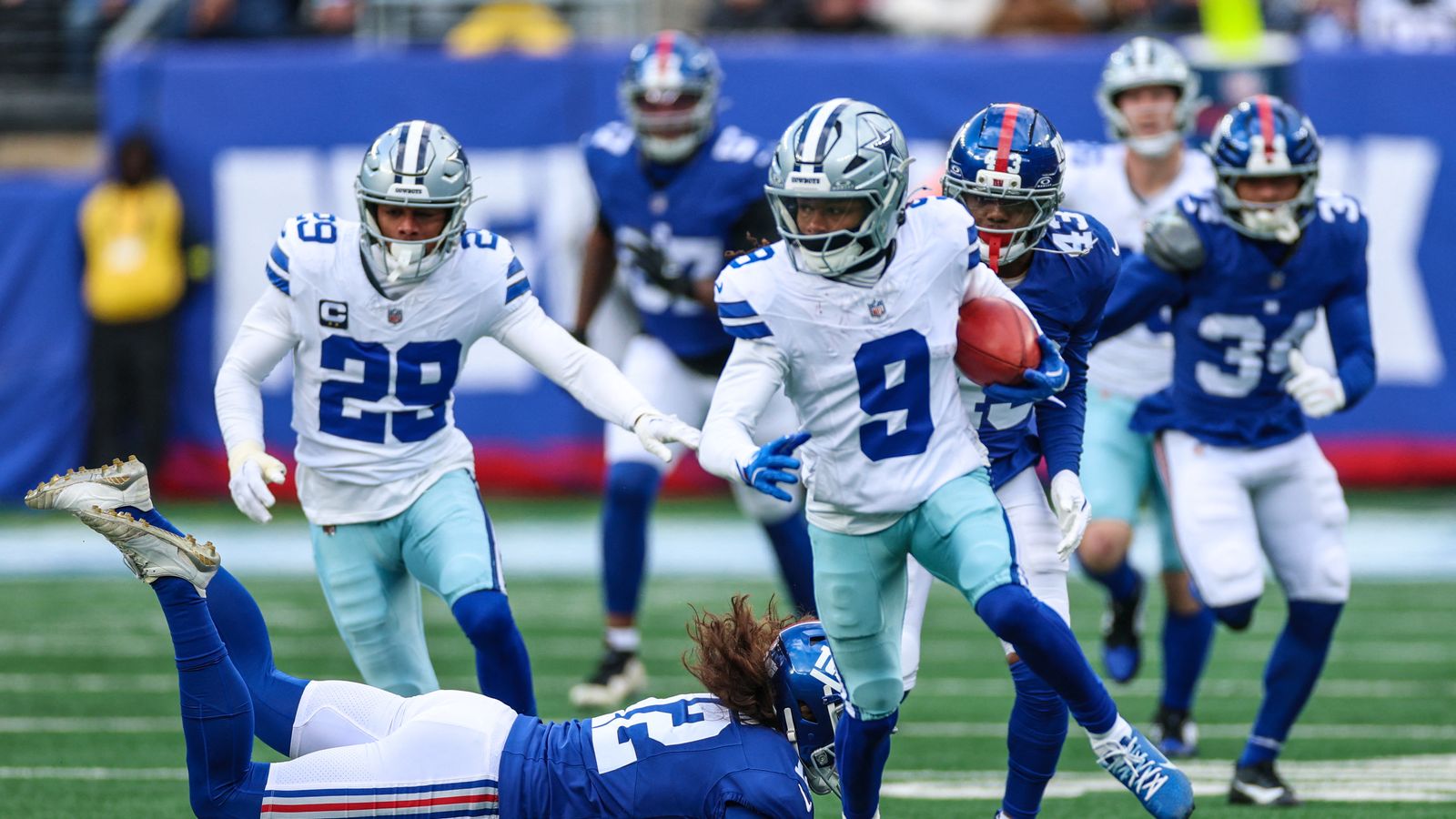 Kavontae Turpin's kickoff return against the Giants at MetLife Stadium