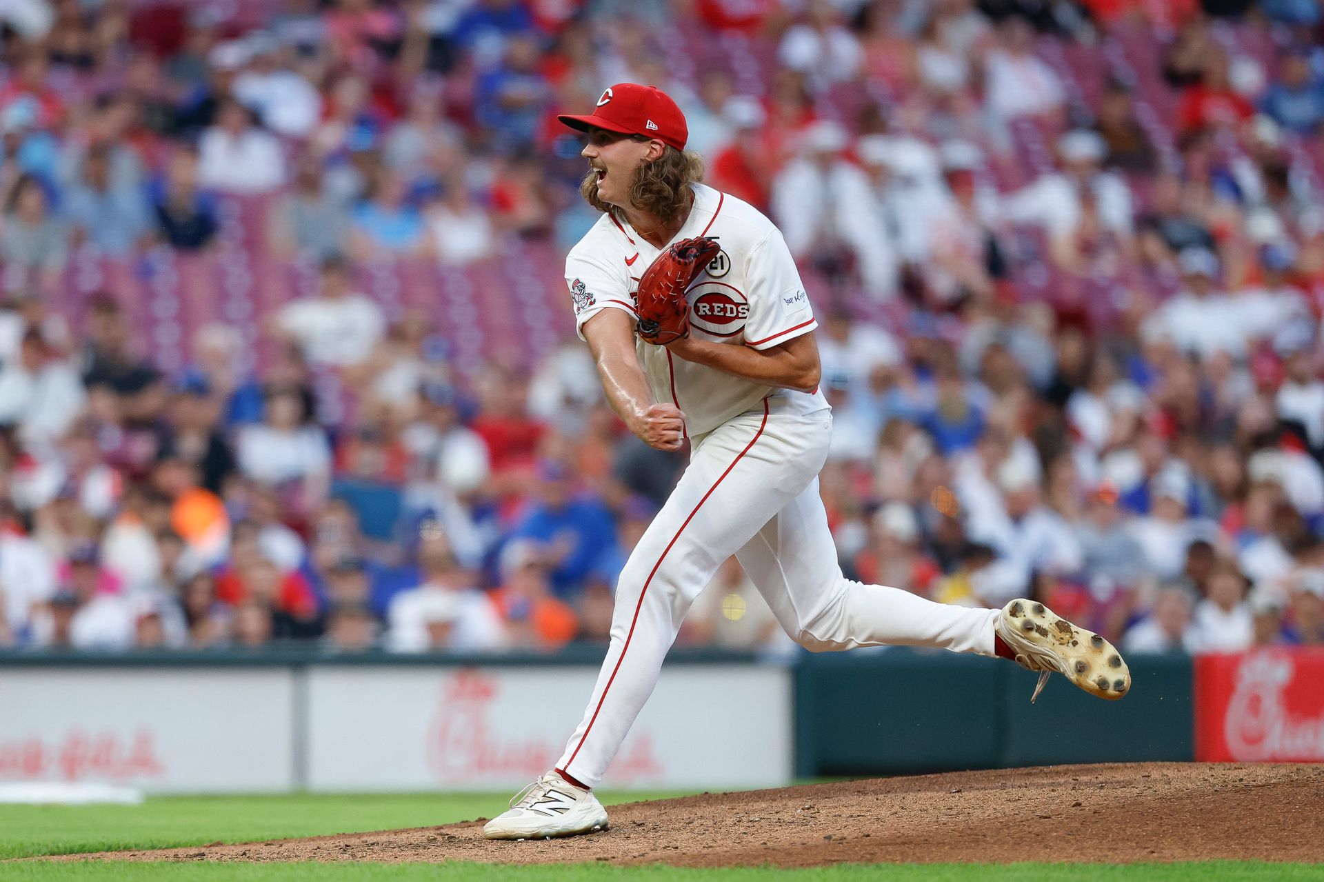 Rhett Lowder in action against Dodgers, Great American Ball Park, Sep 15, 2026