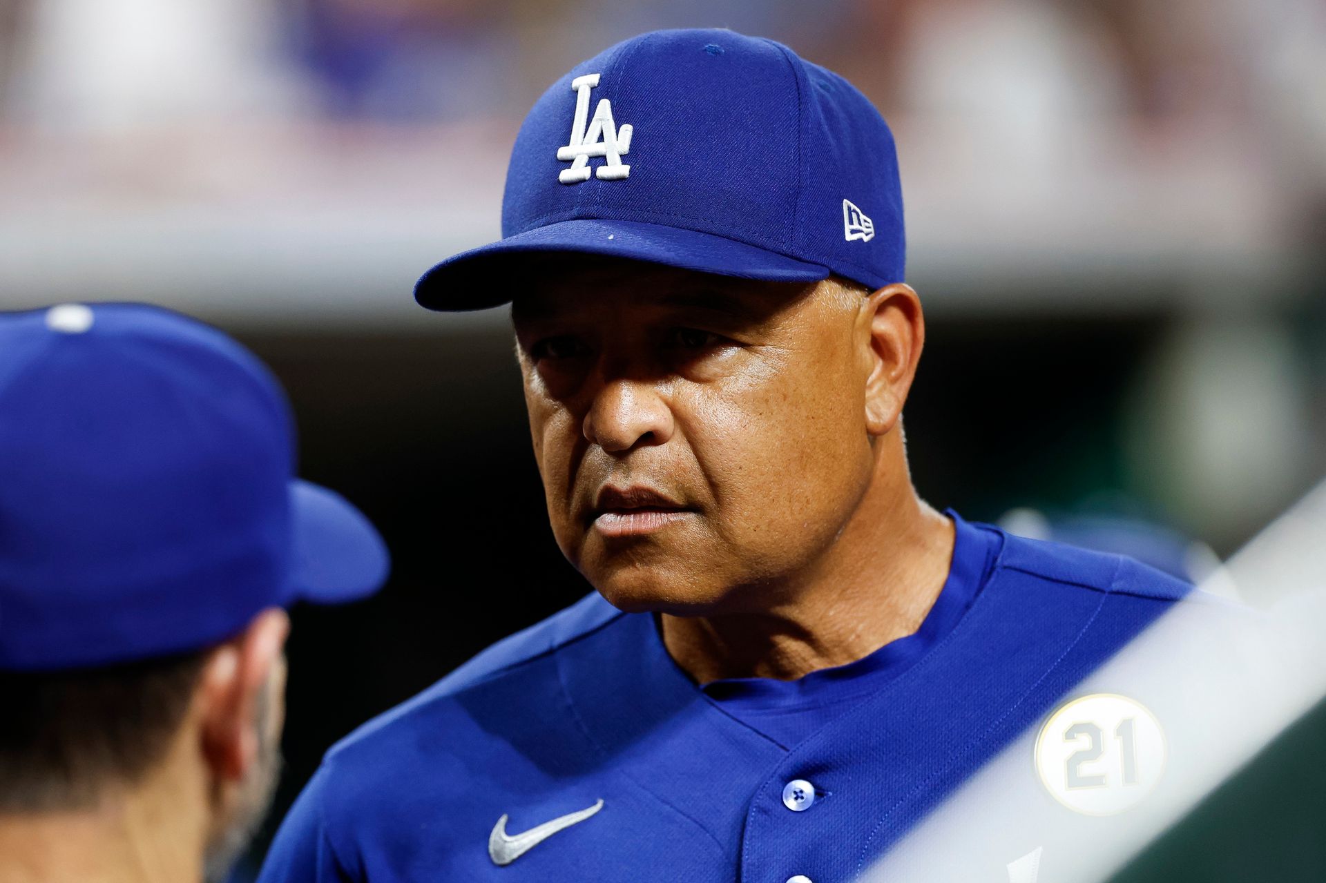 Dodgers' Manager Dave Roberts strategizes in the dugout, Sep 15, 2026