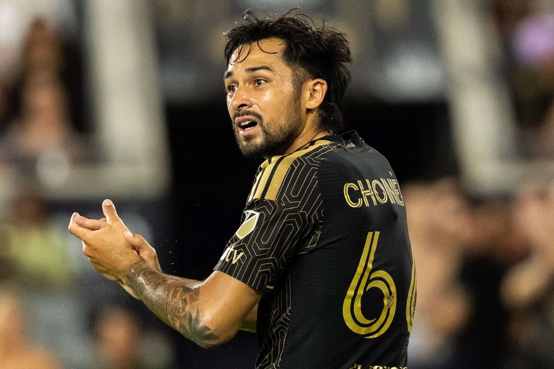 Mathieu Choiniere (66) energizes LAFC against NY Red Bulls