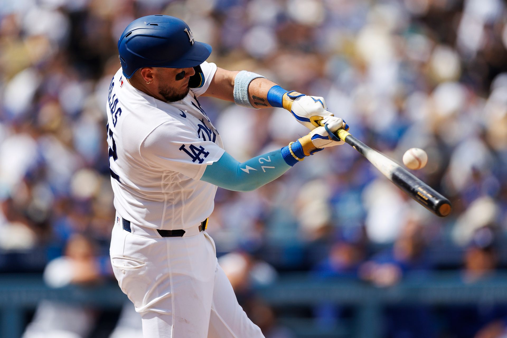 Miguel Rojas #72 Hits in Dodgers vs Giants Game