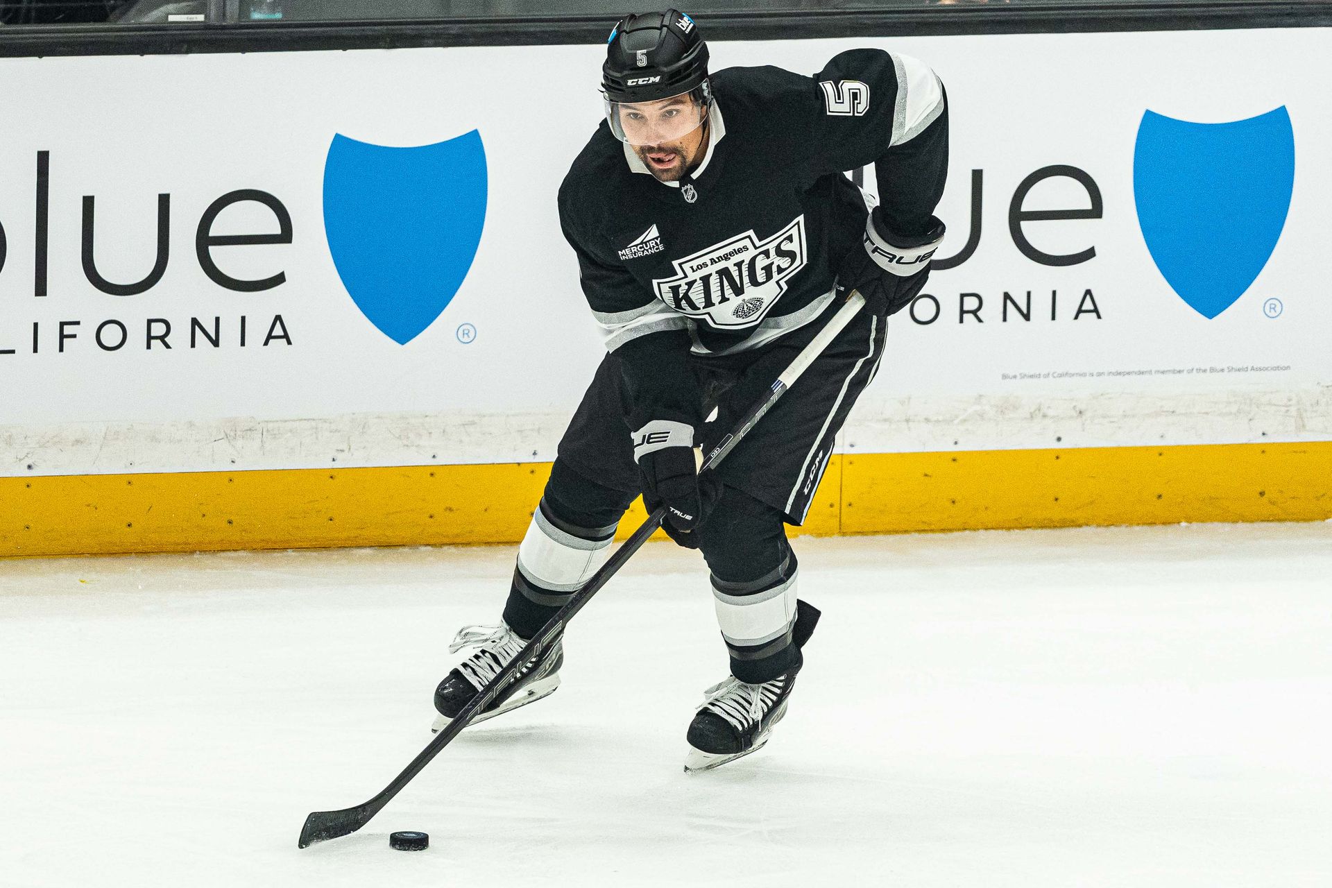 Kings' Cody Ceci attempts to score against Utah Mammoth, Sep 22, 2026