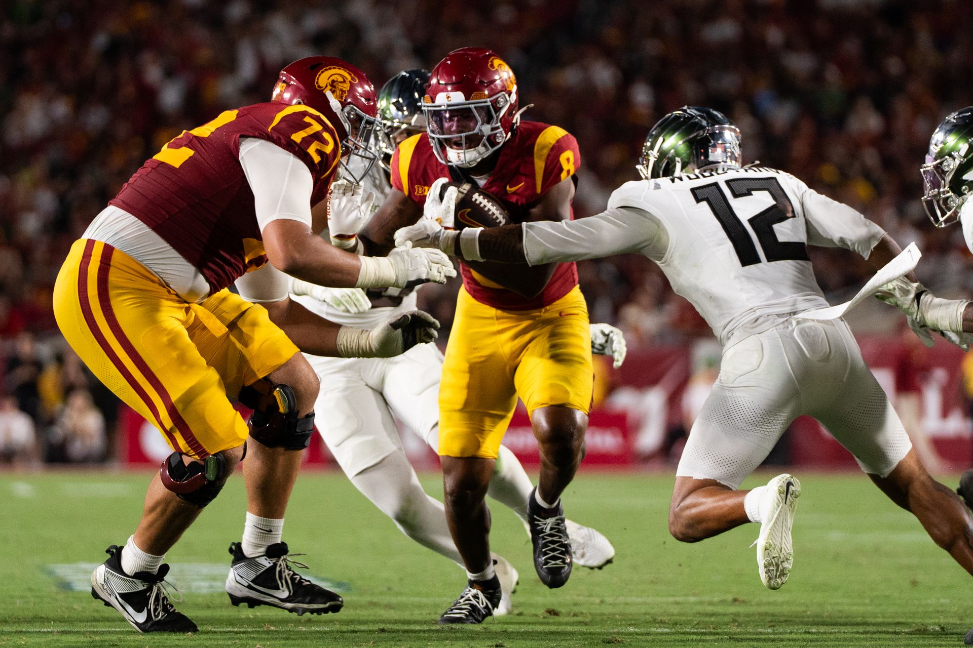 USC RB Charges Through for a First Down