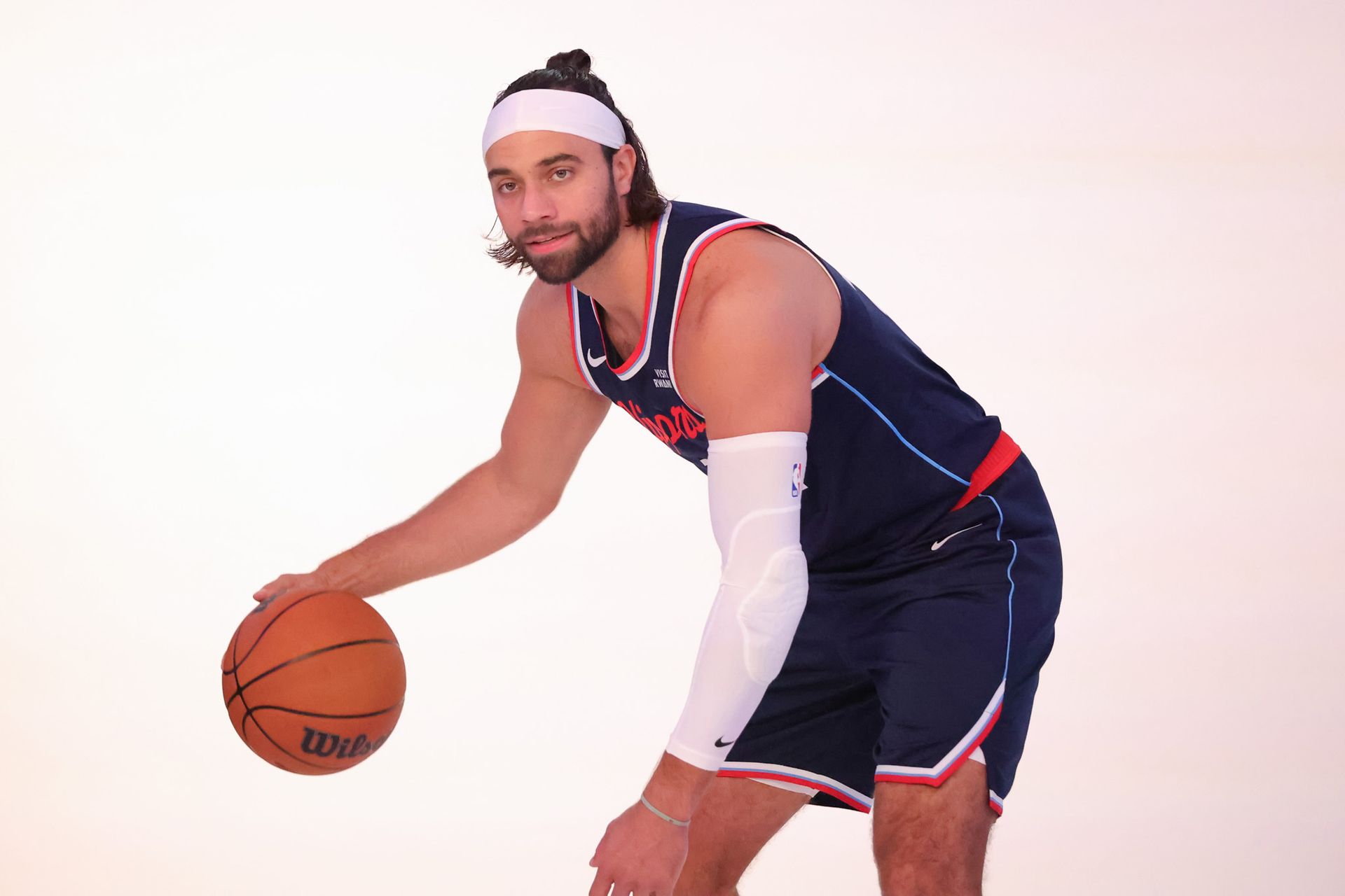 Max Strus at Clippers Media Day, Intuit Dome 2026