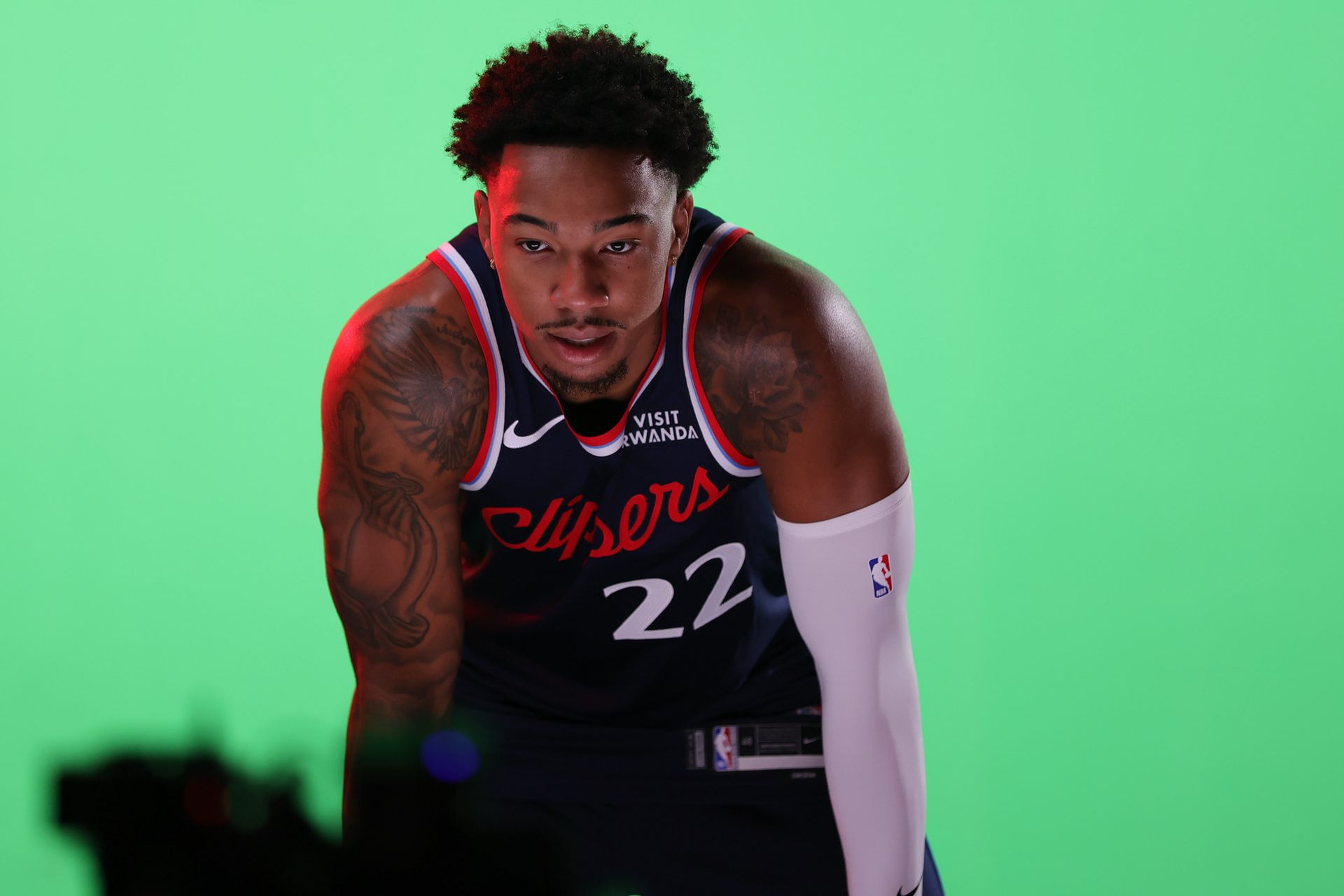 Jordan Miller captured at Clippers Media Day 2026