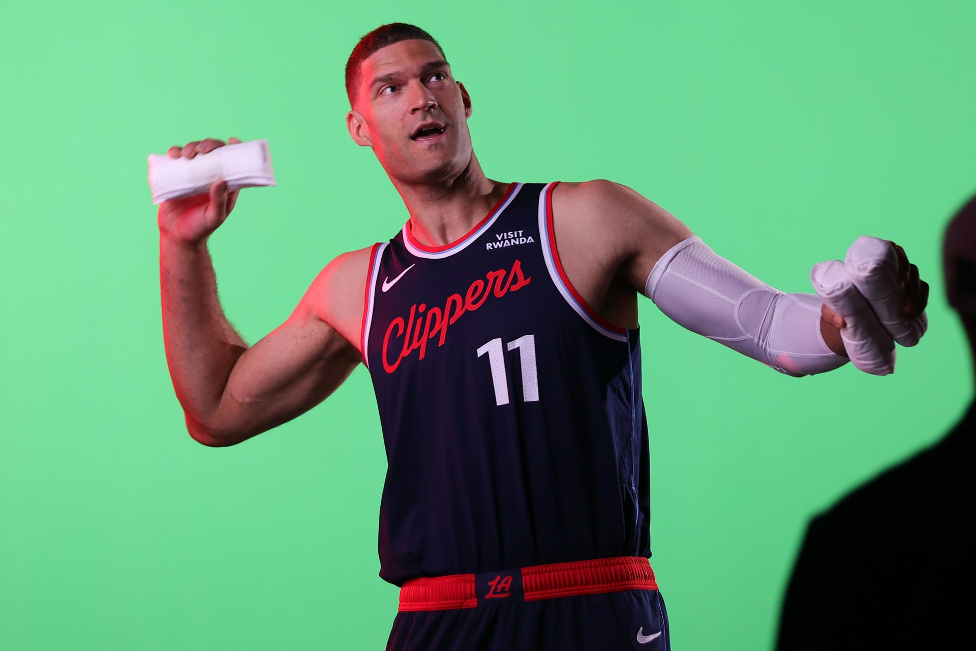 Brook Lopez at Clippers Media Day, Intuit Dome 2026