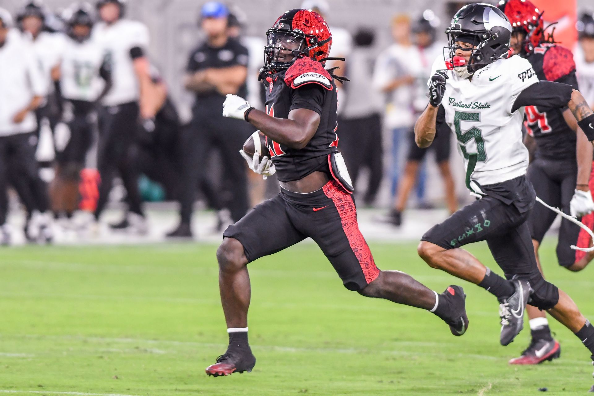 Javion Kinnard in action against Portland State