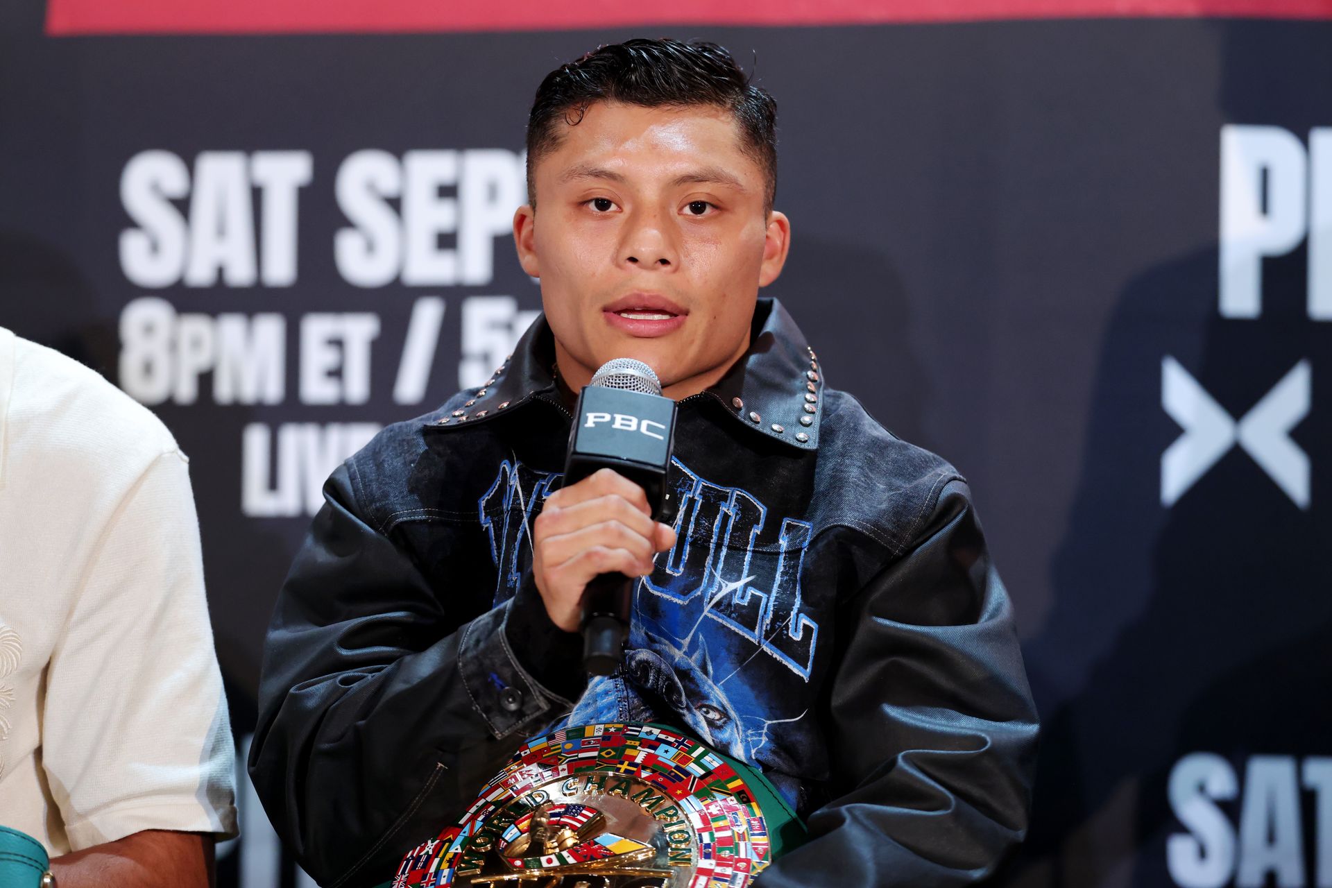 Isaac Cruz speaks to media before title defense