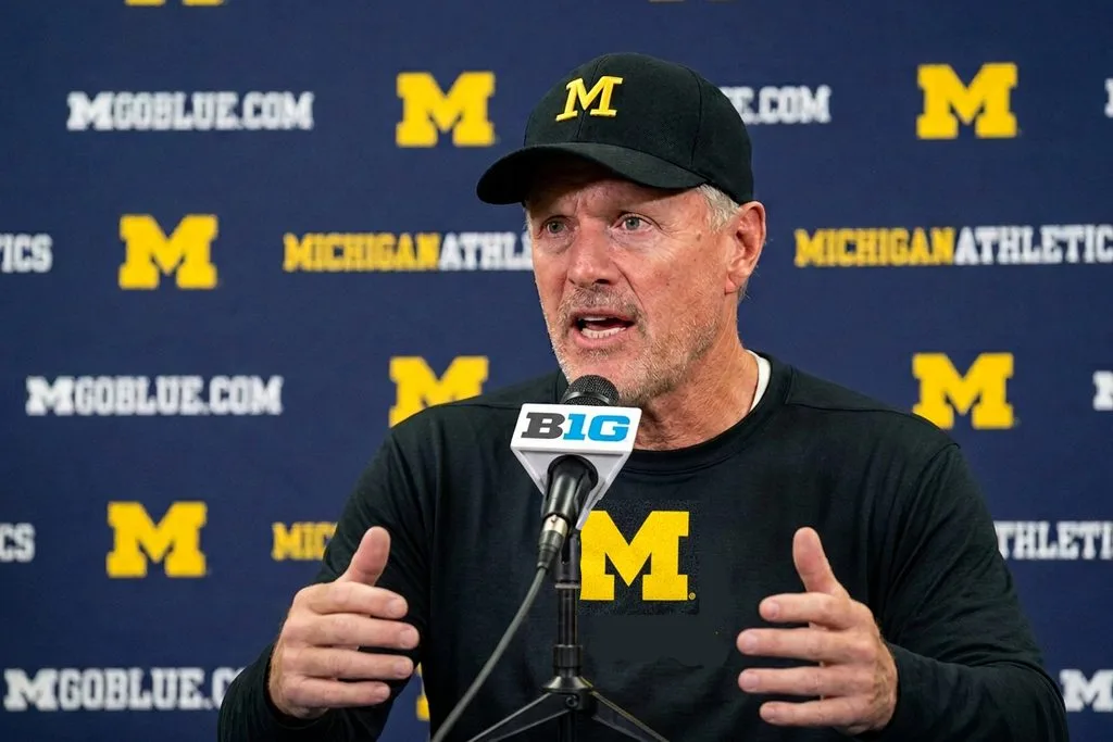 Michigan quarterback, bryce underwood, kyle whittingham