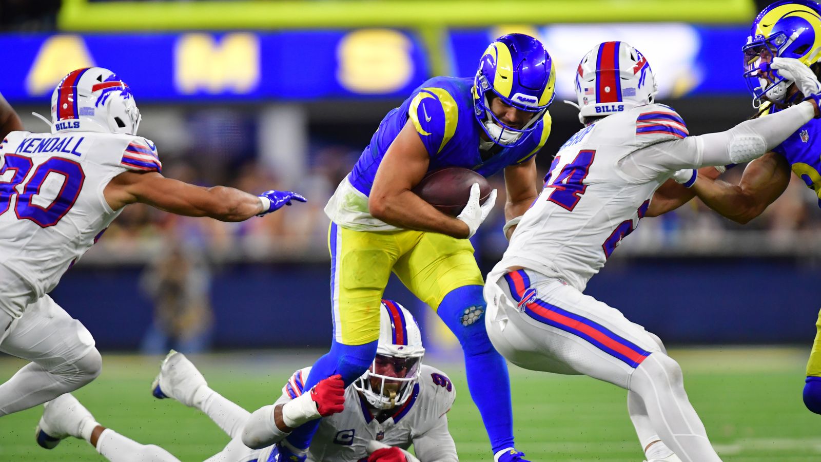 Puka Nacua Runs After Overtime Catch Against Bills