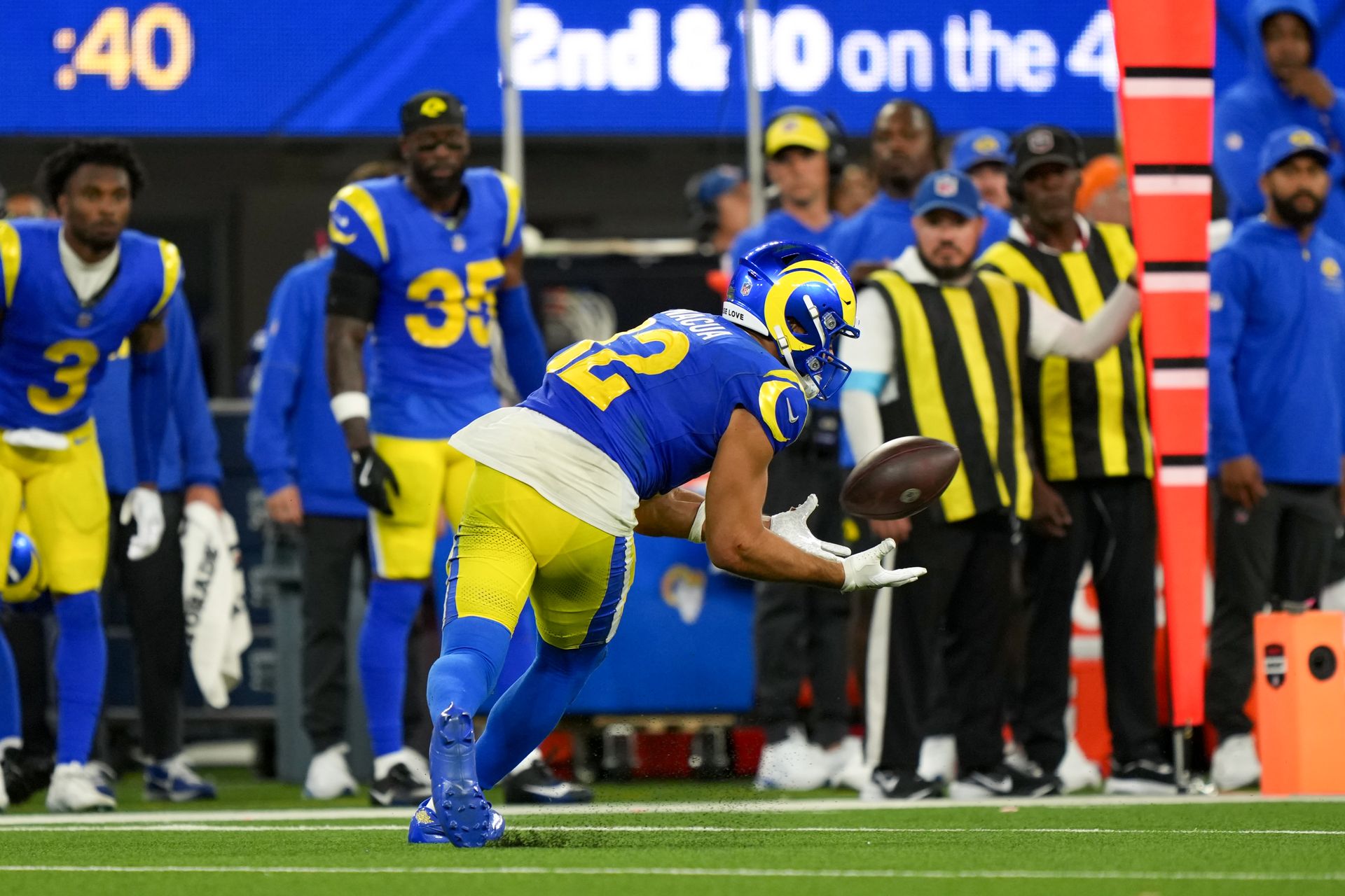 Puka Nacua Hauls In a Pass Against Buffalo